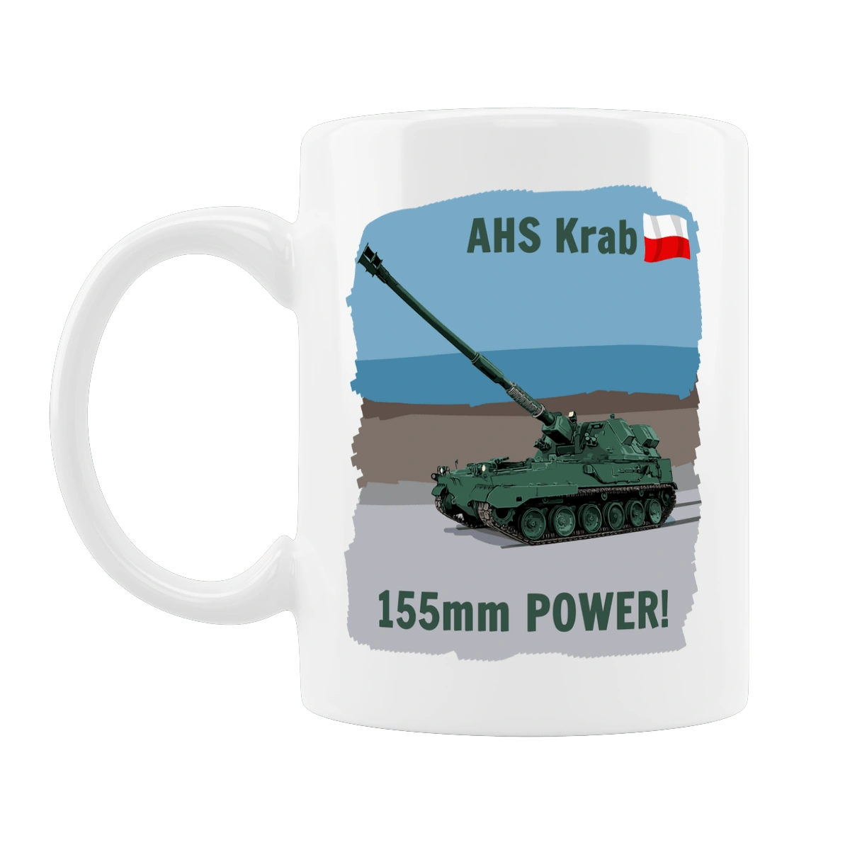 155mm Power! САУ Krab оливковий