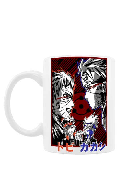 Mug with prints Naruto Kakashi Hatake. Anime, kakashi, manga, naruto, shinobi, shonen, team number 7. 2070702