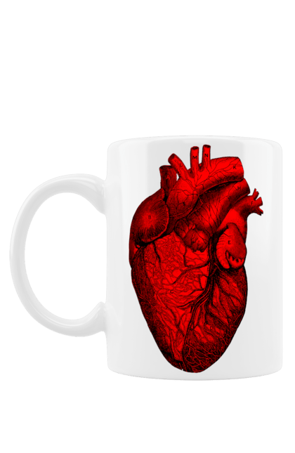 Чашка з принтом "Серце". Здоров`я, кардіолог, лікар, лікарня, лікування, медицина, серце. CustomPrint.market