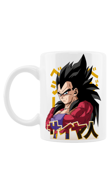 Mug with prints Dragon Ball Vegeta. Anime, dragon ball, goku, manga, tv series, vegeta. 2070702