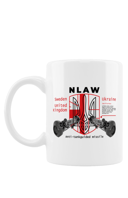 Чашка з принтом "NLAW". Caesar, himars, nlaw, patriot, weapon, zaluzhny. 2070702