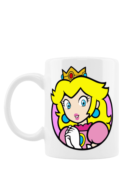 Mug with prints Mario Bros. Princess Peach. Character, game, mario, mario bros, nintendo, princess peach, super mario bros. 2070702