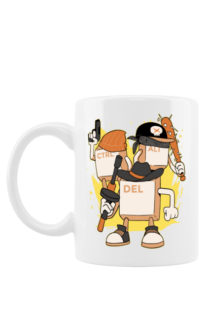 Чашка з принтом "Ctrl alt del Програмерський екшен". 404, andoid, aws, backend, c++, cloud, css, data, dev, devops, frontend, geek, git, github, go, golang, google, hacker, html, ios, java, javascript, jquery, js, linux, nodejs, php, python, react, science, script, web, геймер, гік, дата, клавіши, код, компьютер, лінукс, мова, облако, пайтон, пингфин, программист, програмування, талисман, хакер. 2070702