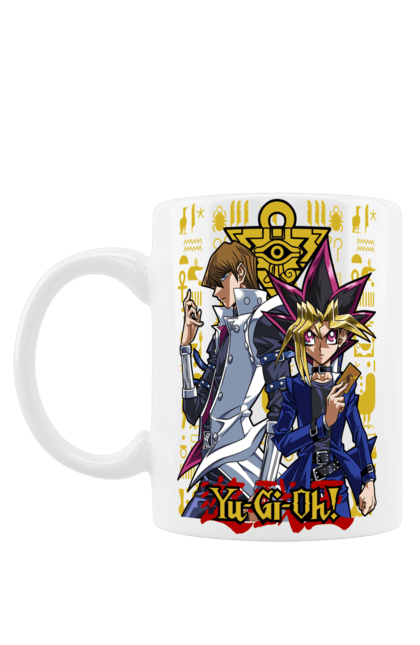 Mug with prints Yu Gi Oh! Seto Kaiba. Anime, manga, player, seto kaiba, shareholder, yu gi oh, yugio. 2070702