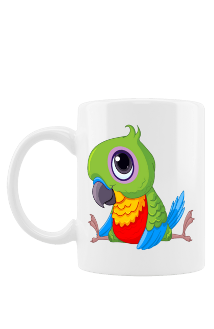 Чашка з принтом "Папужка". Мило, папуга. 2070702