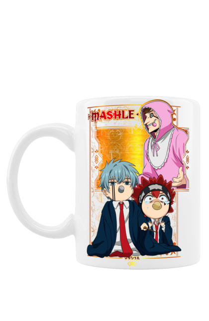 Mug with prints Magic and Muscles. Adventure, anime, comedy, magic and muscles, manga. 2070702