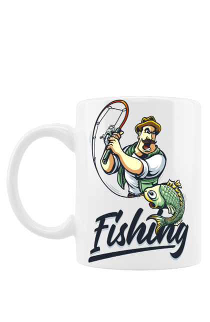 Чашка з принтом "Рибалка, літо". Відпочинок, літо, рибалка. 2070702