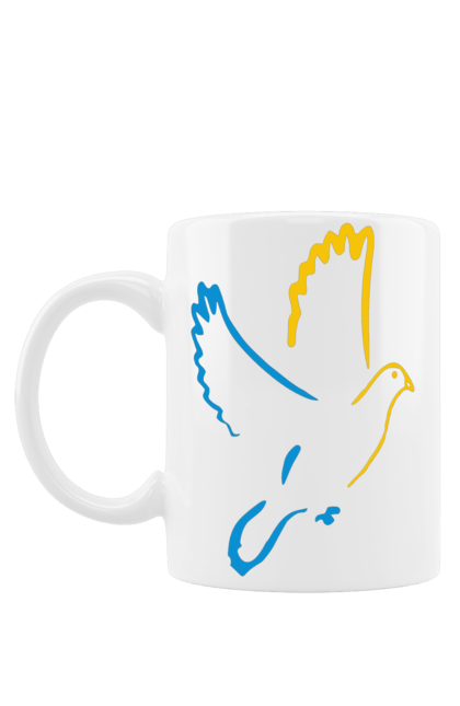 Чашка з принтом "Голуб миру". Голуб миру, мир, перемога україни, україна. 2070702