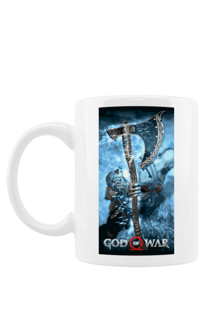 Чашка з принтом "God of War Ragnarök". Playstation, бог війни рагнарок, бойовик, відеогра, гра, пригоди. CustomPrint.market