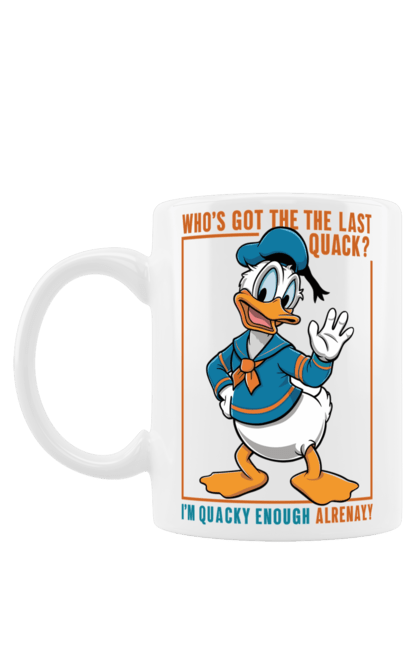 Чашка з принтом "Дональд Дак". Disney, donald duck, дісней, дональд дак, мультсеріал, мультфільм. 2070702