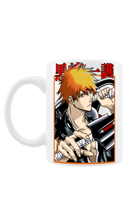 Чашка з принтом "Бліч Куросакі Ічіґо". Anime, bleach, ichigo kurosaki, manga, аніме, бліч, ічіго, куросакі ічіґо, манга. 2070702