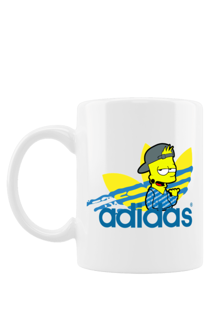 Чашка з принтом "Adidas Барт". Adidas, bart, адідас, барт, мультфільм, серіал, сімпсон. 2070702