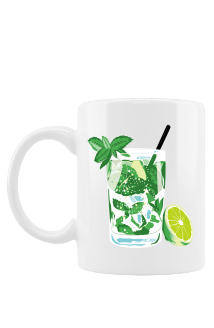 Чашка з принтом "Напій Мохіто І Лимон". Лимон, мохіто, напій. 2070702