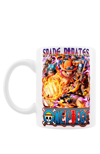 Mug with prints One Piece Portgas D. Ace. Anime, fire fist, gol d. ace, manga, one piece, portgas d. ace, straw hat pirates. 2070702