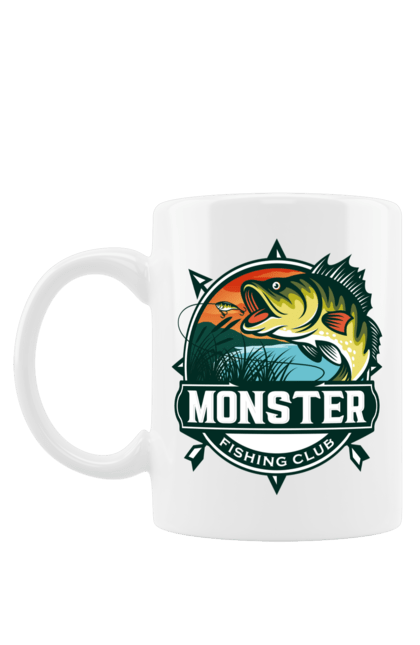 Чашка з принтом "Рибальський клуб". Відпочинок, рибак, рибальський клуб, хоббі. 2070702