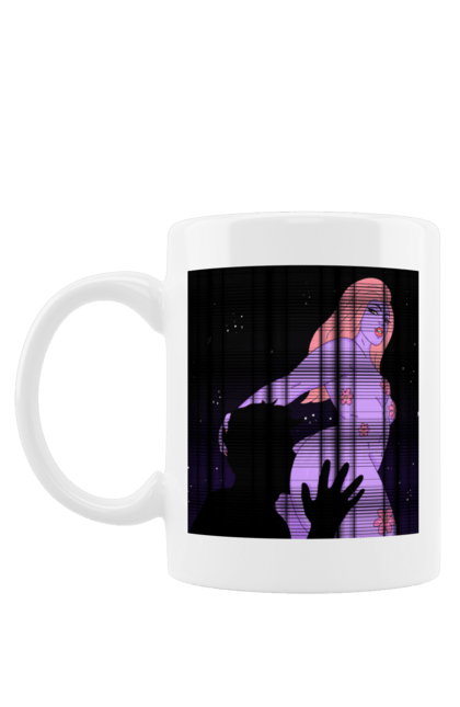 Чашка з принтом "Фіолетова Дівчина". Дівчина, тіло. 2070702