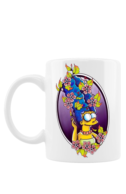 Чашка з принтом "Marge". Marge, simpson, simpsons, мардж, мільтфільм, сімпсон, сімпсони. CustomPrint.market