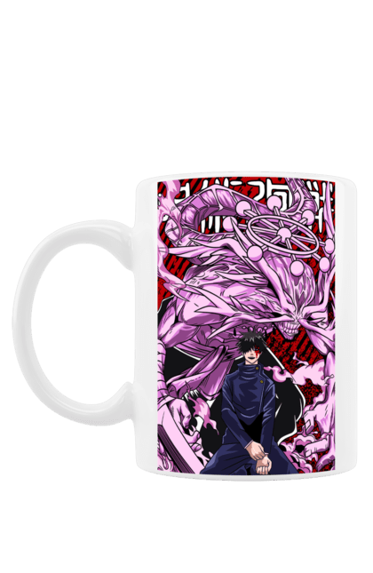 Mug with prints Jujutsu Kaisen Megumi. Anime, dark fantasy, fushiguro, fushiguro megumi, jujutsu kaisen, magic battle, manga, megumi, mystic. 2070702