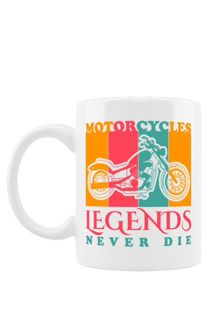 Чашка з принтом "мотоцикл легенда". Легенда, мотоспорт, мотоцикл. 2070702