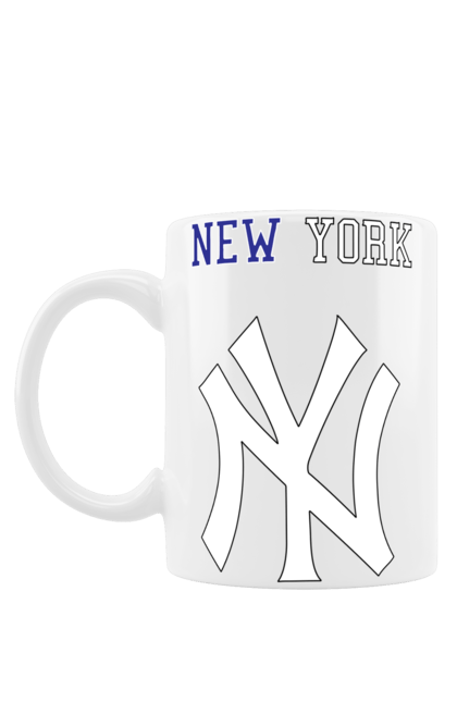 Чашка з принтом "Нью Йорк Янкіз". Бізбол, нью йорк, нью йорк янкіс, спорт, янкі, янкіс. CustomPrint.market