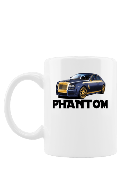 Чашка з принтом "Ролс ройс". Авто, автомобіль, люкс клас, ролс ройс, седан, фантом. 2070702