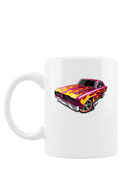 Чашка з принтом "Кастом автомобіль". Авто, автомобіль, аерографія, вогонь, кастом, машина, полум я, тюнінг. 2070702