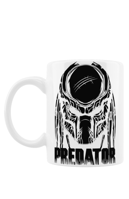 Mug with prints The Predator. Alien, cinema, film, predator, thriller. 2070702