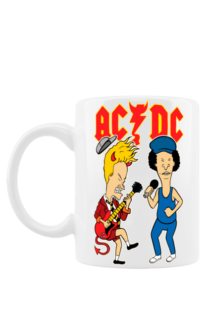 Чашка з принтом "AC/DC". Ac dc, acdc, блюз рок, важкий рок, група, музика, рок н ролл, хард рок. 2070702