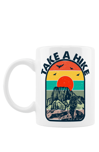 Чашка з принтом "Прогуляйся Альпініст, Гори". Альпініст, гори, похід, прогуляйся. 2070702