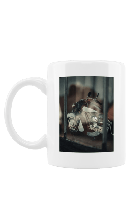 Чашка з принтом "Мото". Байк, дорога, мото, сила, швидкість. 2070702