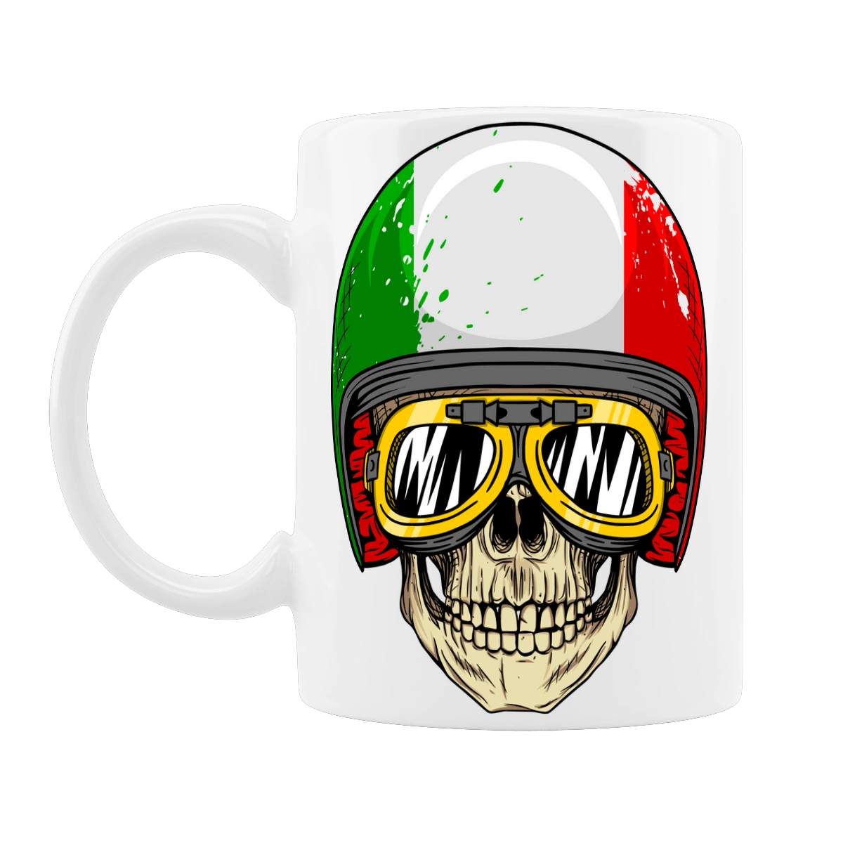 Череп в мотошоломі