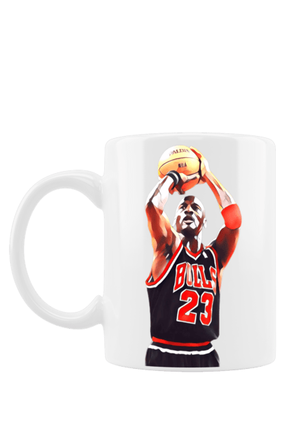 Чашка з принтом "Майкл Джордан арт". Баскетбол, джордан, майкл джордан, майкл джордан арт, спорт. CustomPrint.market