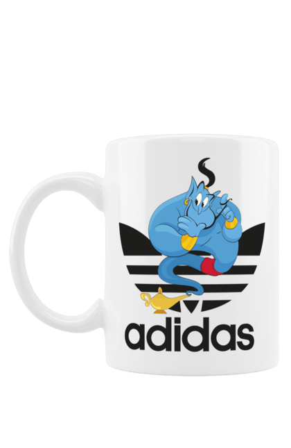 Чашка з принтом "Adidas Джин". Adidas, aladdin, genie, адідас, аладдін, джин, джині, мультфільм, персонаж. 2070702