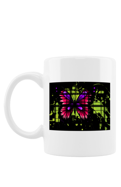 Чашка з принтом "Рожевий Метелик". Метелик. 2070702