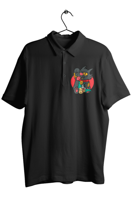 Men`s polo with prints The Simpsons Krusty the Clown. Clown, krusty, krusty the clown, simpsons. 2070702