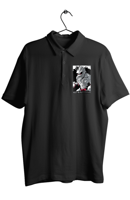 Men's polo with prints Dragon Ball Majin Buu. Anime, antagonist, dragon ball, majin buu, manga, tv series. 2070702