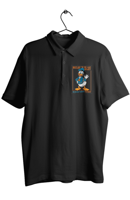 Men's polo with prints Donald Duck. Animated series, cartoon, disney, donald duck. 2070702