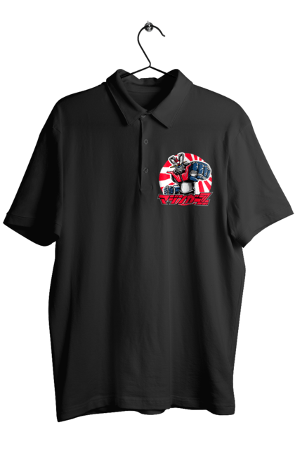 Men's polo with prints Mazinger Z Grendizer. Anime, goldorak, goldrake, grendizer, manga, mazinger z, mecha, robots. 2070702