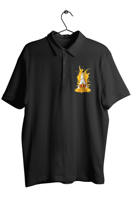 Men's polo with prints Freddie Mercury. Freddie mercury, lettering, music, queen, rock, rock band. 2070702