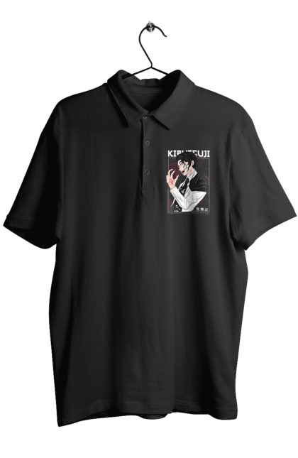 Men's polo with prints Demon Slayer Muzan. Anime, demon slayer, eternal paradise faith, kimetsu no yaiba, manga, muzan, twelve kizuki, upper rank six. 2070702