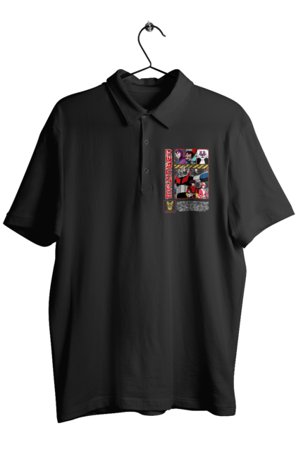 Men's polo with prints Mazinger Z Grendizer. Anime, goldorak, goldrake, grendizer, manga, mazinger z, mecha, robots. 2070702