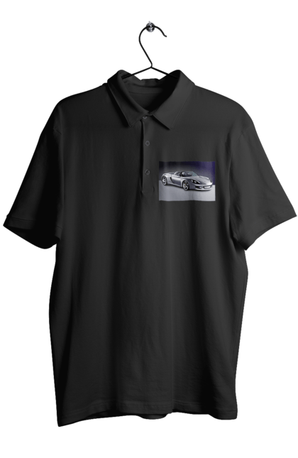 Поло чоловіче з принтом "Авто.2". Авто, кольорове зображення, купе, спортивне авто, фото. 2070702
