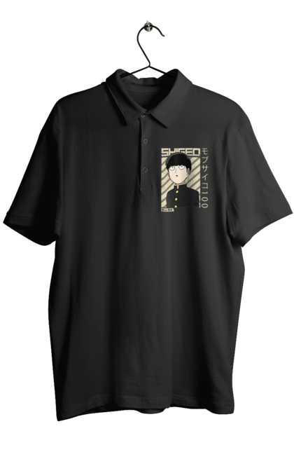 Men's polo with prints Mob Psycho 100. Anime, manga, mob, mob psycho 100, shigeo kageyama. 2070702