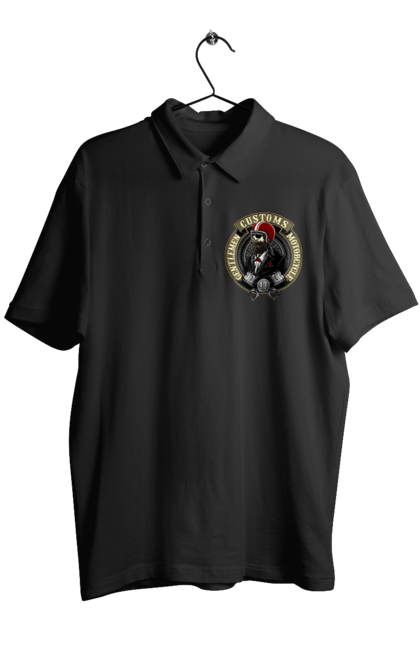 Поло чоловіче з принтом "джентльменський мотоцикл". Джентельмен, джентльмен, мотоцикл, череп, шолом. 2070702