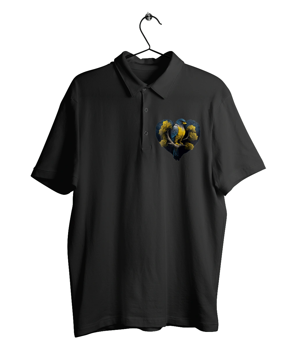 Blue and yellow falcon