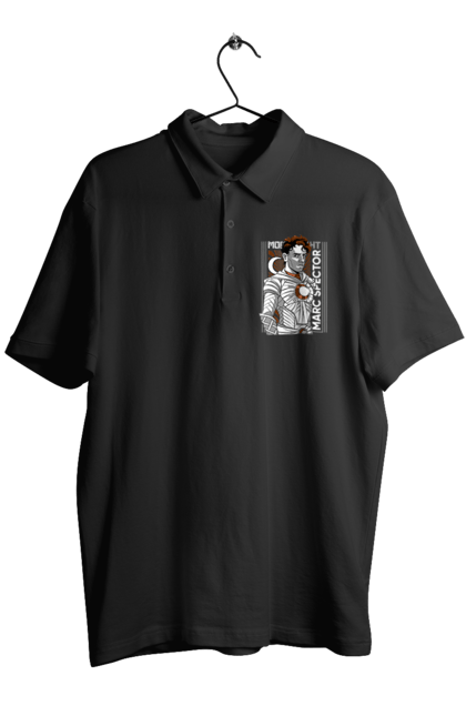 Men's polo with prints Moon Knight. Marc spector, marvel, mcu, moon knight, series, steven grant, tv show. 2070702