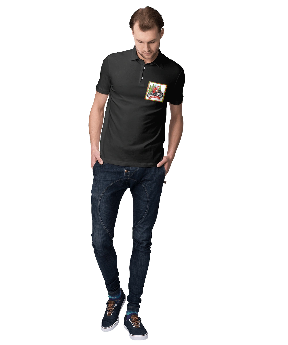 Santa on a motorcycle