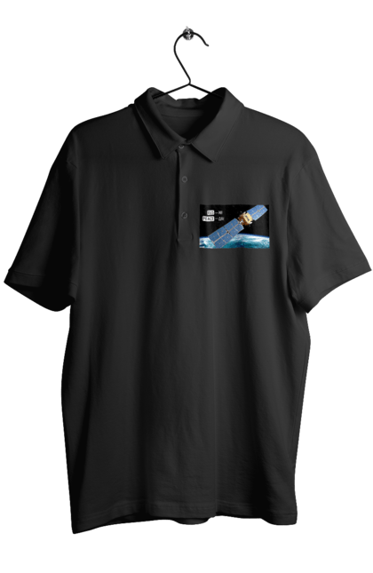 Поло чоловіче з принтом "Комсос за донати". Війна, допомога армії, карти, космос, переможемо, притула, русні пизда, супутник за донати, фантастика. 2070702