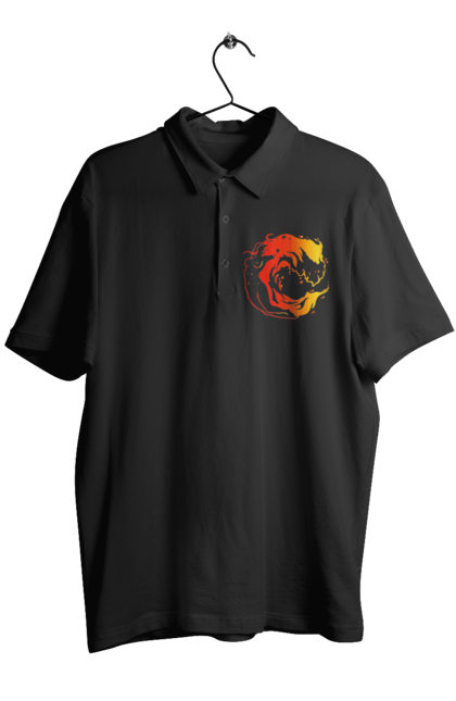 Поло чоловіче з принтом "Дівчина хвиля". Дівчина, море, хвиля. 2070702