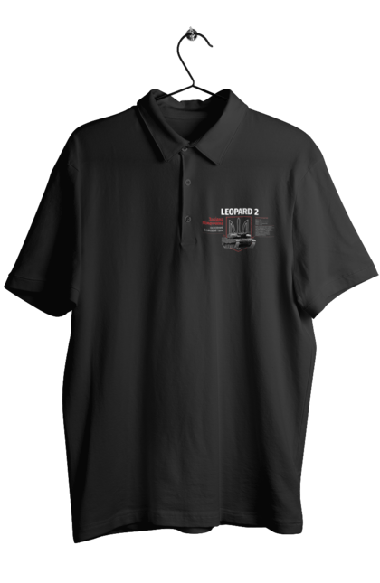 Поло чоловіче з принтом "Leopard 2". Leopard 2, залужний, зброя, танк. 2070702